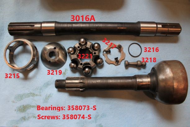 right side rzeppa parts detail