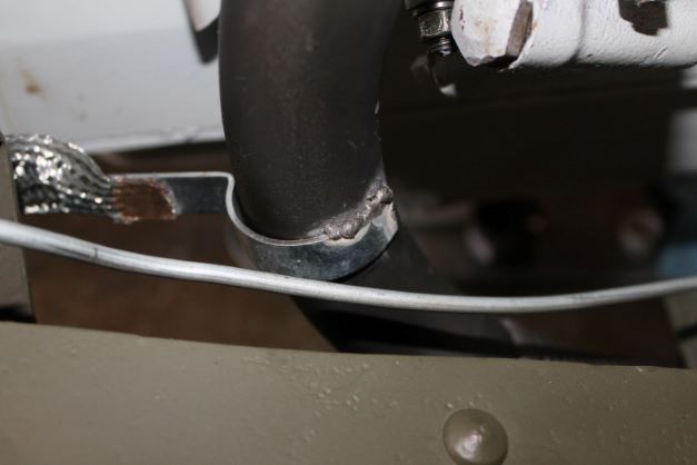 exhaust ground strap